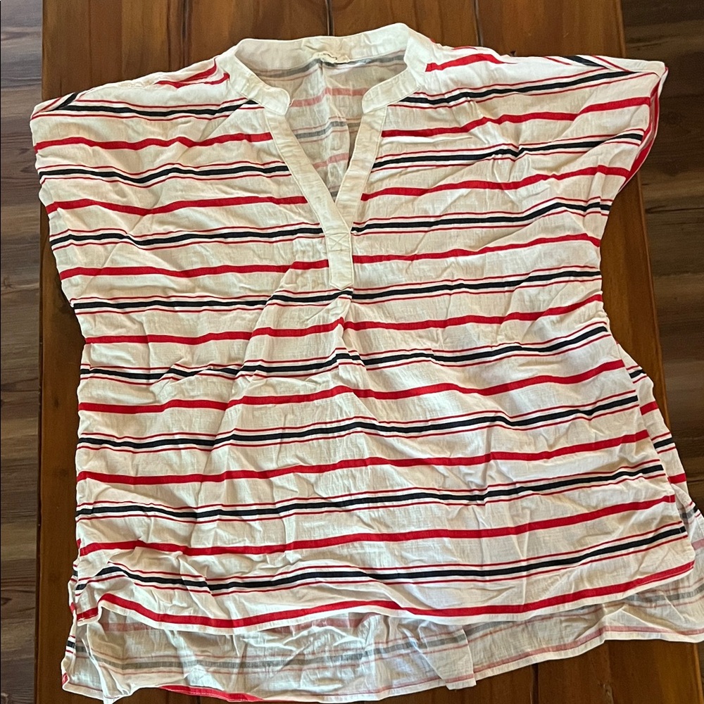 Twenty Striped Red and White Top